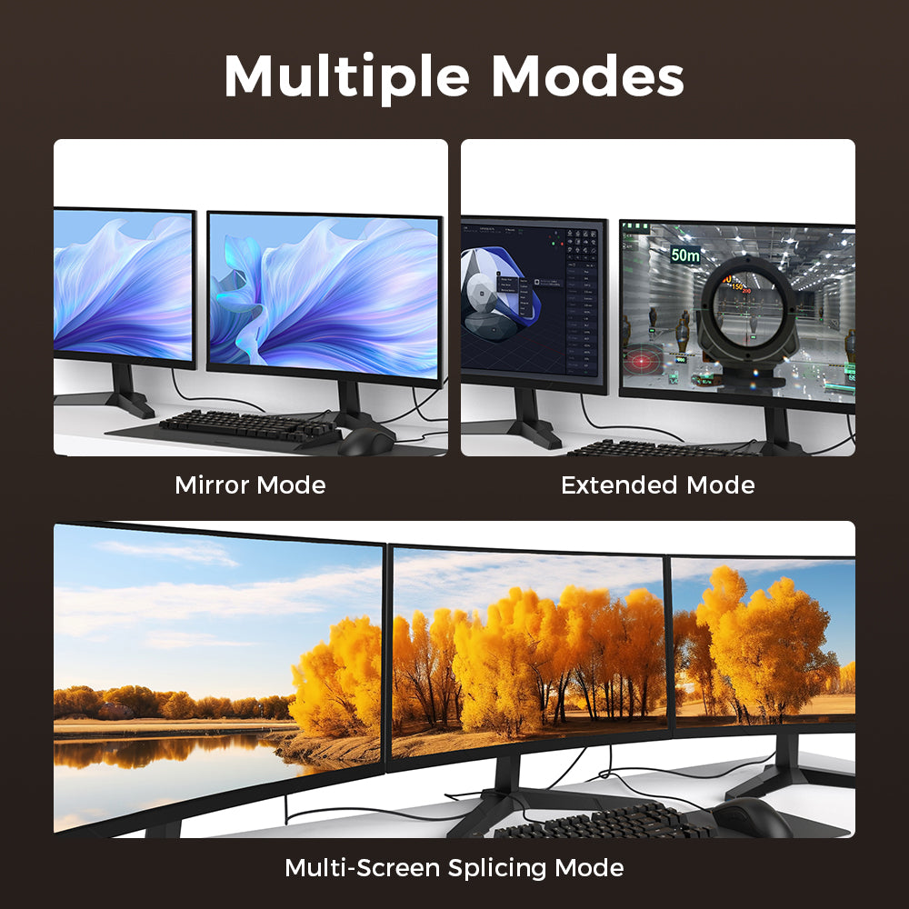 DisplayPort Cables (DP 1.4, 8K @ 60Hz)