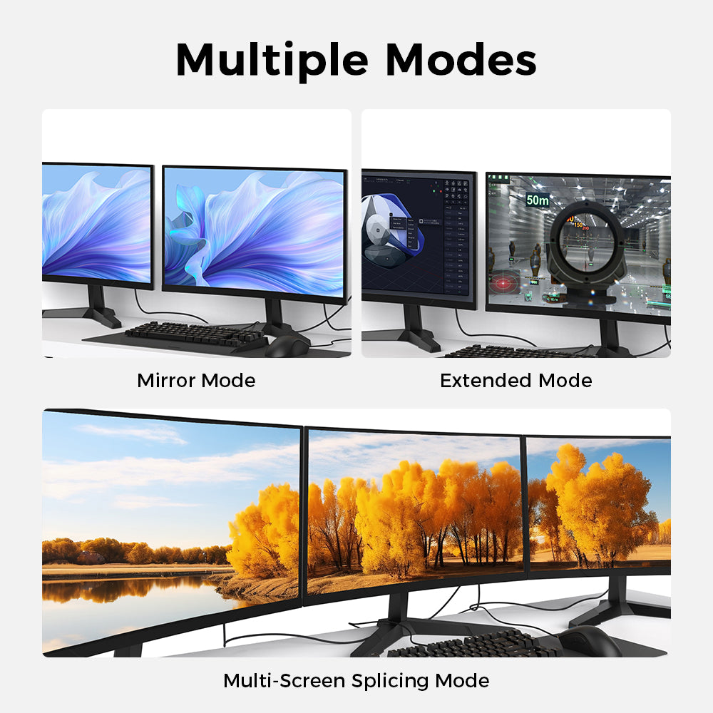 DisplayPort Cables (DP 1.4, 8K @ 60Hz)