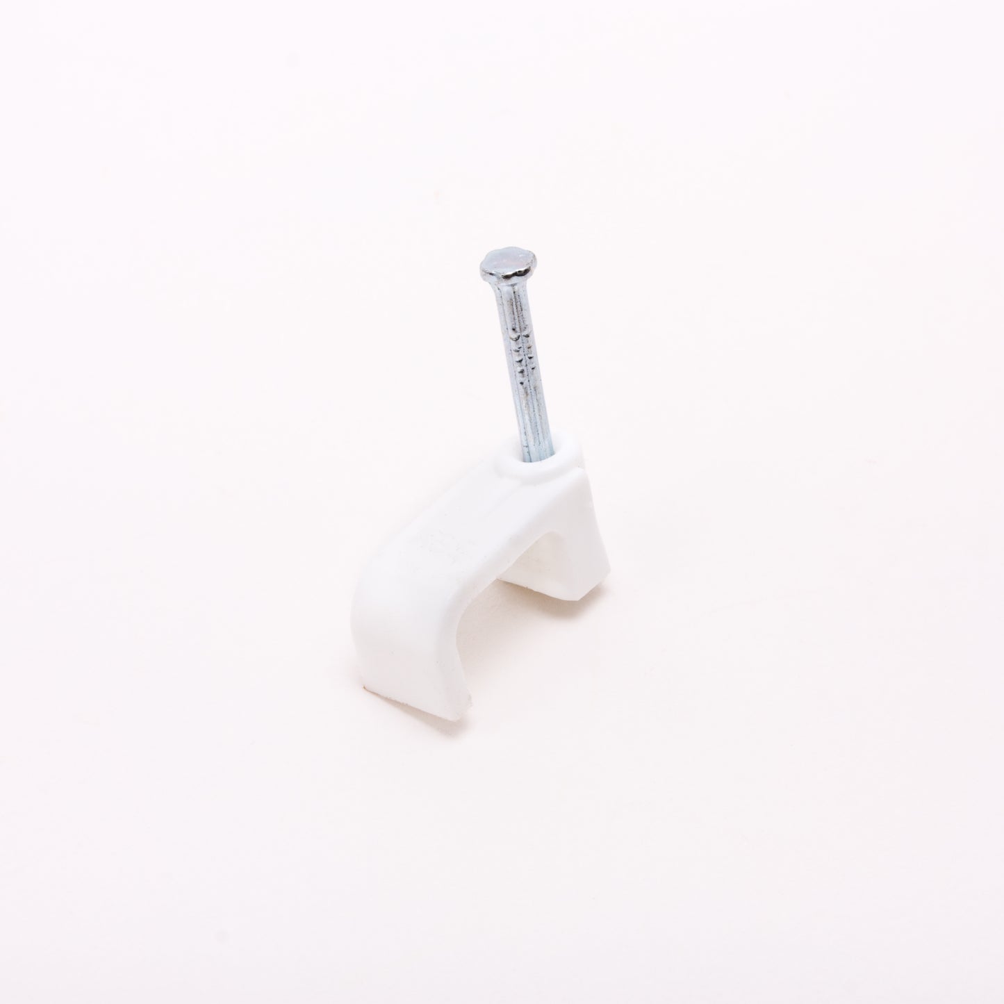 10mm White Flat Cable Clips