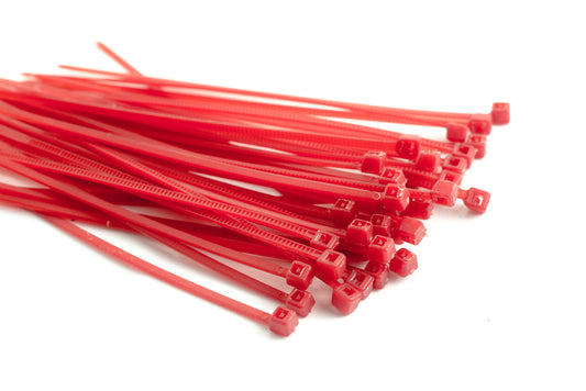 Rose Red 3mm x 250mm Cable Ties