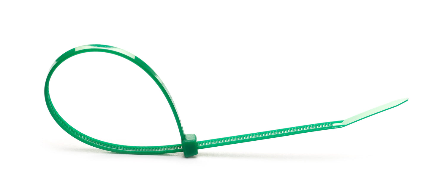 Green 3mm x 250mm Cable Ties